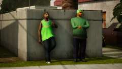 Realistic Busy Gangs Of Grove Street (Green) for GTA San Andreas Definitive Edition