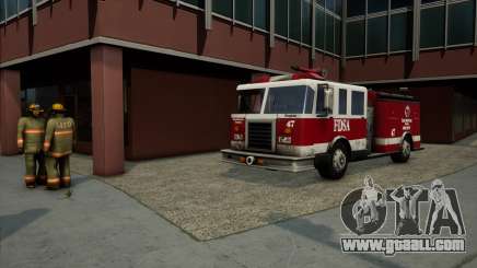Realistic Fire Station In Los Santos for GTA San Andreas Definitive Edition
