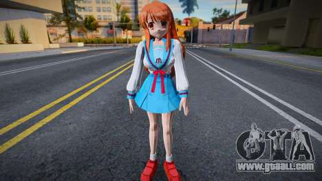 Mikuru Asahina (School Outfit) from The Melancho for GTA San Andreas