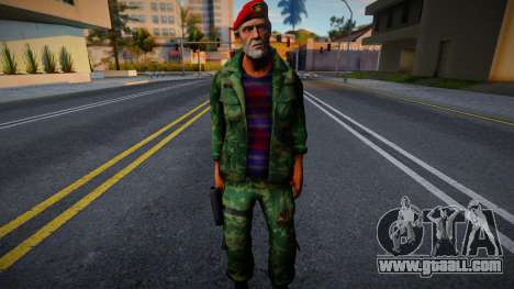 Bill in uniform from Left 4 Dead for GTA San Andreas