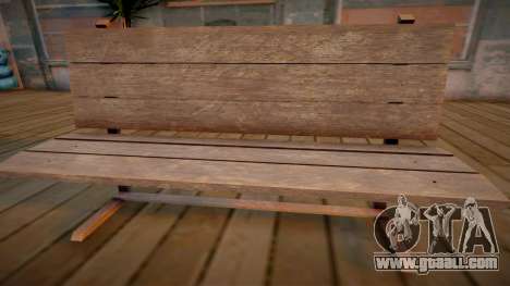 HD Wooden Bench for GTA San Andreas