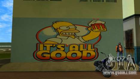 Homer Wall for GTA Vice City