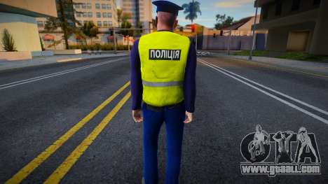 Skin of the National Police of Ukraine in a vest for GTA San Andreas