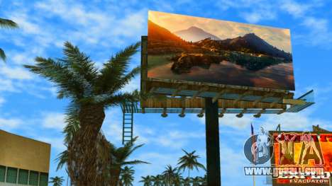Poster with mountains from GTA 5 for GTA Vice City