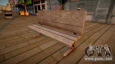 HD Wooden Bench for GTA San Andreas