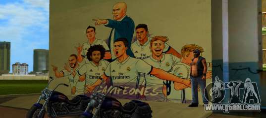 Real Madrid Wallpaper v1 for GTA Vice City