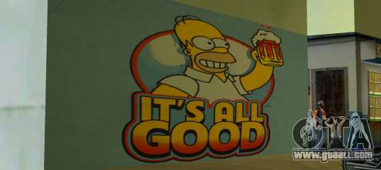 Homer Wall for GTA Vice City