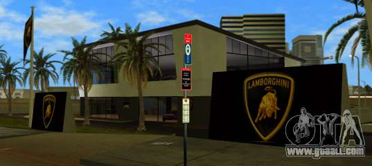 Lamborghini Showroom for GTA Vice City