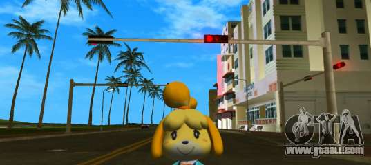 Isabelle from Animal Crossing (Blue) for GTA Vice City
