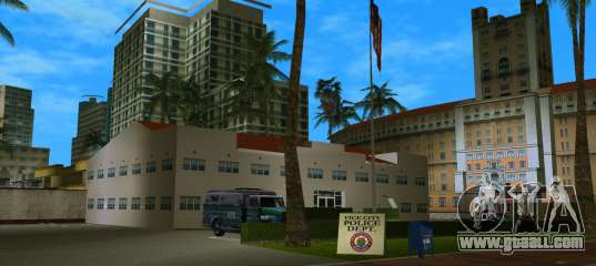 Brown Brick Police Station for GTA Vice City