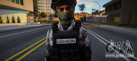 Soldier from the National Guard of Mexico v2 for GTA San Andreas