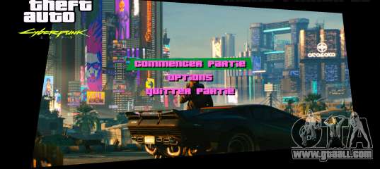 Vice City Cyberpunk 2077 Menu Mod for GTA Vice City