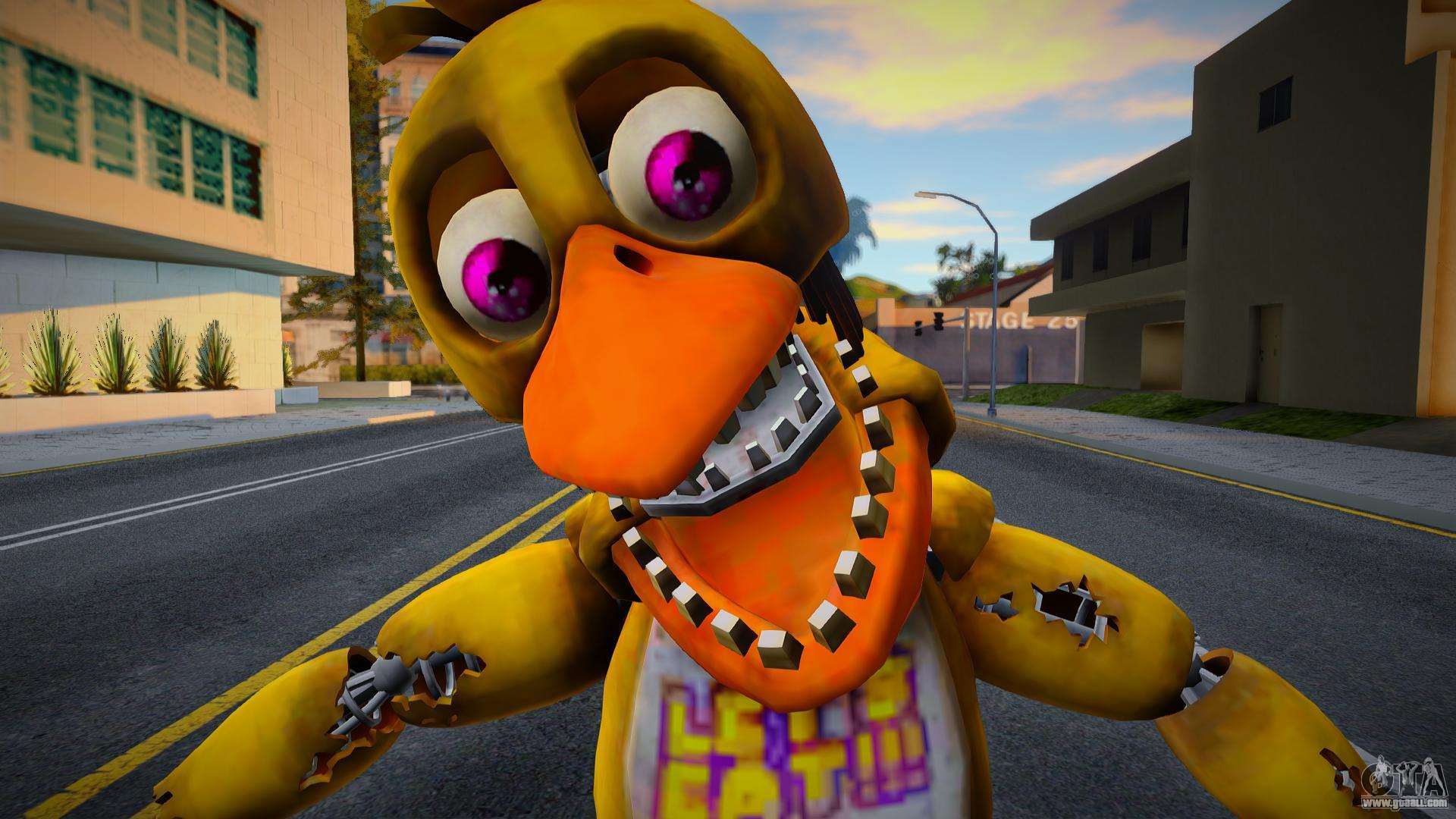 GTA San Andreas Withered chica fnaf 2 Mod 