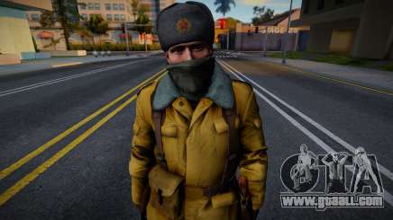 Soviet soldier in winter uniform for GTA San Andreas