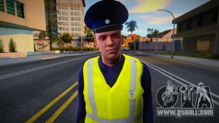 Skin of the National Police of Ukraine in a vest for GTA San Andreas