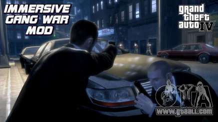 GTA 4 IMMERSIVE GANG WAR MOD for GTA 4