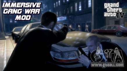 GTA 4 IMMERSIVE GANG WAR MOD for GTA 4