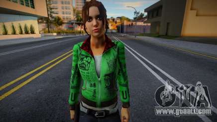 Zoe (Green) from Left 4 Dead for GTA San Andreas