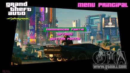Vice City Cyberpunk 2077 Menu Mod for GTA Vice City