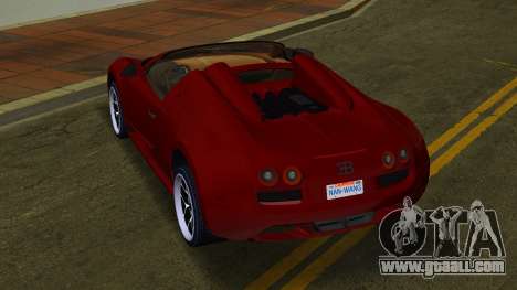 Bugatti Veyron Grand Sport Vitesse 1 for GTA Vice City