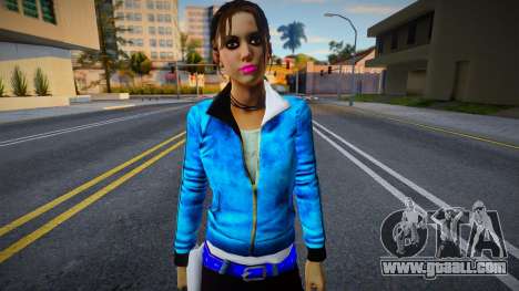 Zoe (Skinde Biru) from Left 4 Dead for GTA San Andreas