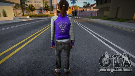 Zoe (Street Saints Coat) from Left 4 Dead for GTA San Andreas
