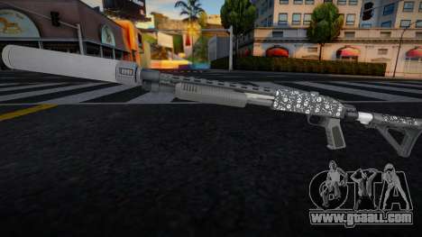 Pump Shotgun (Bones Finish) v6 for GTA San Andreas