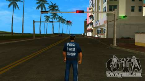 Tommy dressed as a P.I.G security guard for GTA Vice City