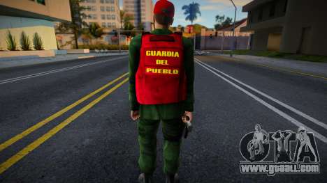 Brazilian soldier from Guardia del Pueblo V2 for GTA San Andreas