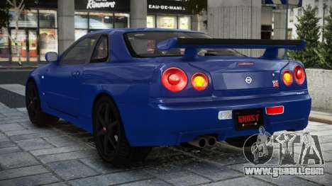 Nissan Skyline GT-R BNR34 for GTA 4