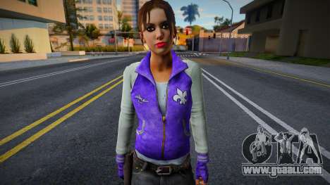 Zoe (Street Saints Coat) from Left 4 Dead for GTA San Andreas