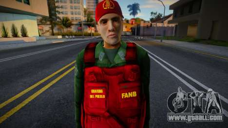 Brazilian soldier from Guardia del Pueblo V2 for GTA San Andreas