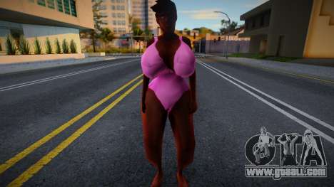 Thicc Female Mod - Swimming Outfit for GTA San Andreas