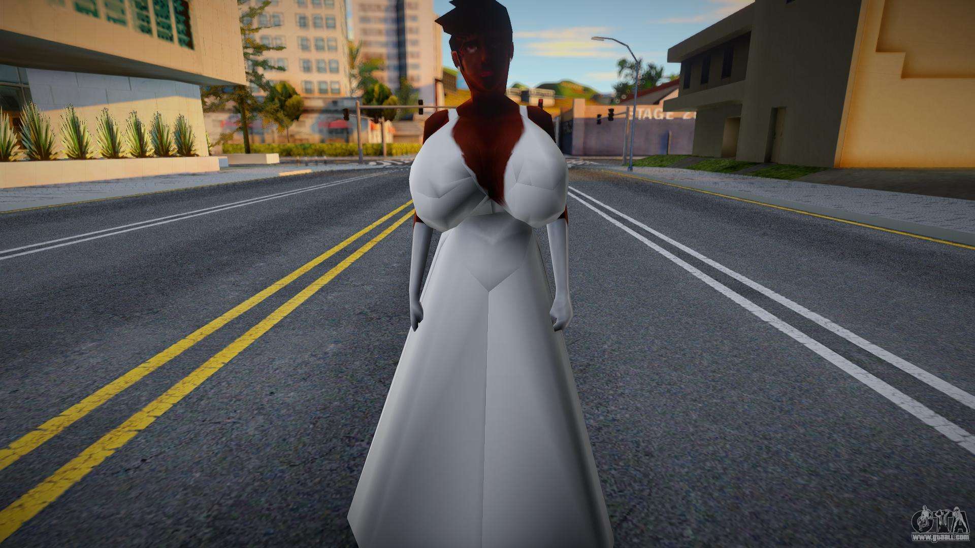 Thicc Female Mod Wedding Outfit For Gta San Andreas