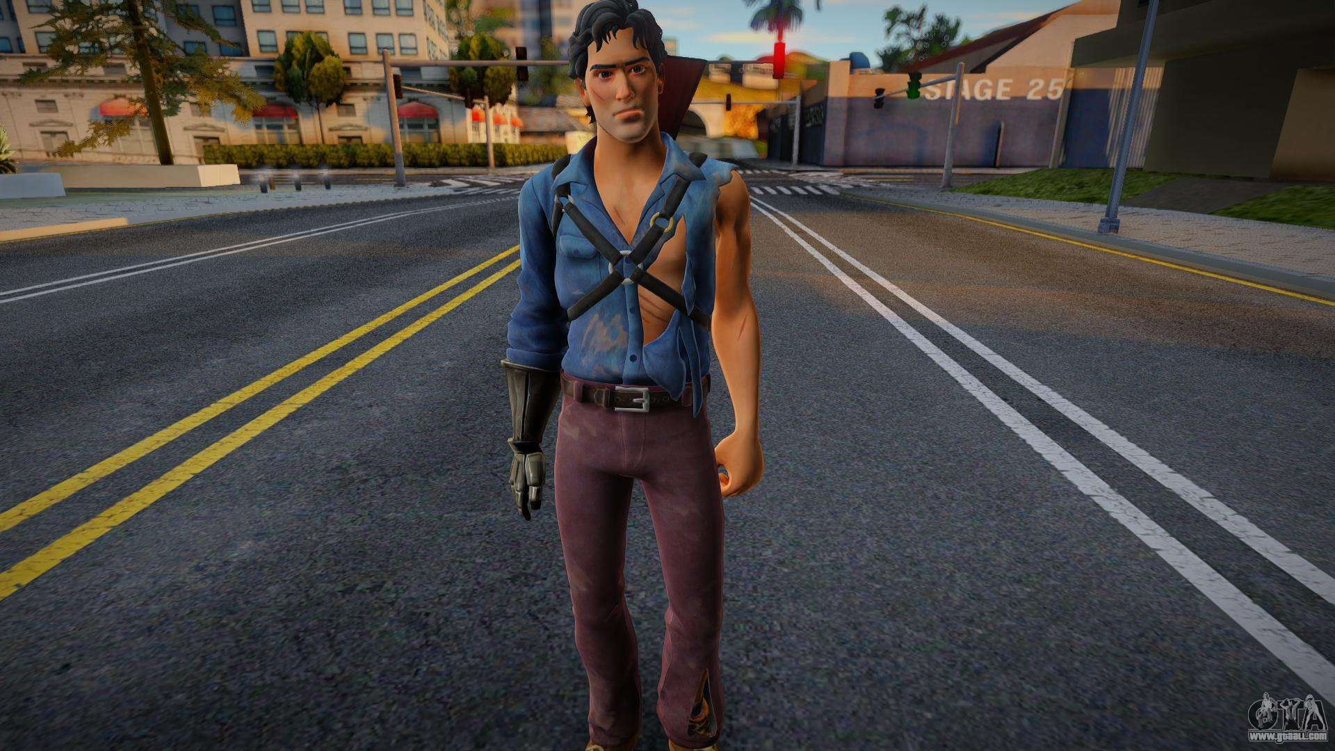 Download Savini Ash from Evil Dead: The Game + New Weapon for GTA