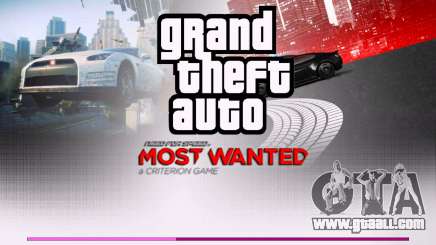 Menu in the style of NFS Most Wanted 2012 for GTA Vice City