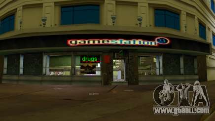 Gamestation Shop (New Worker Skin) for GTA Vice City