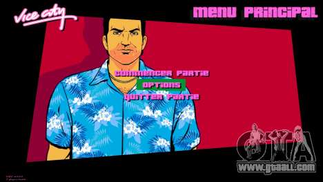 Tommy Artwork Menu HD for GTA Vice City