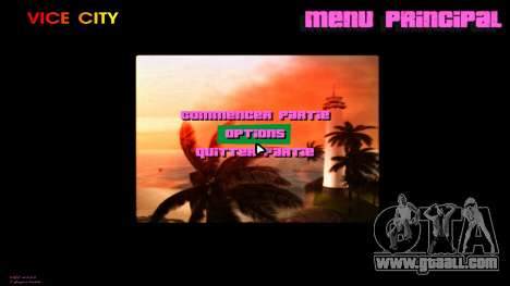 Square menu for GTA Vice City