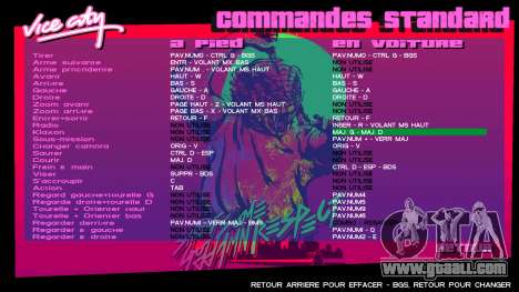 Hotline Miami Menu HD v3 for GTA Vice City