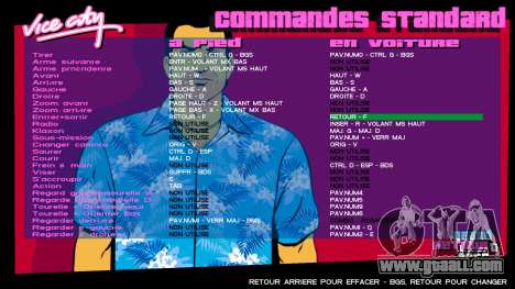 Tommy Artwork Menu HD for GTA Vice City