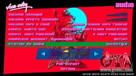 Hotline Miami Menu HD v9 for GTA Vice City