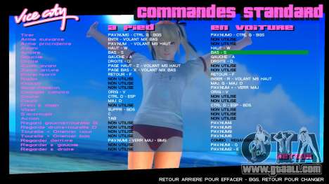 Marie Rose from DOA Menu for GTA Vice City