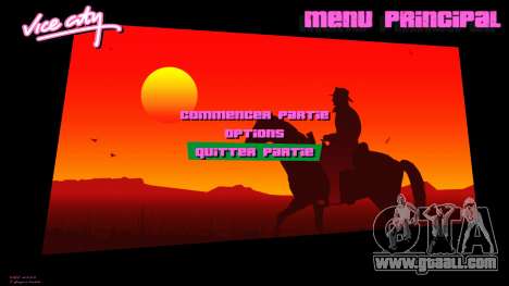 Red Dead Redemption 2 Menu 2 for GTA Vice City