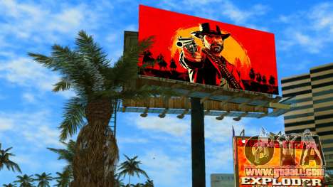 RDR 2 Billboard for GTA Vice City
