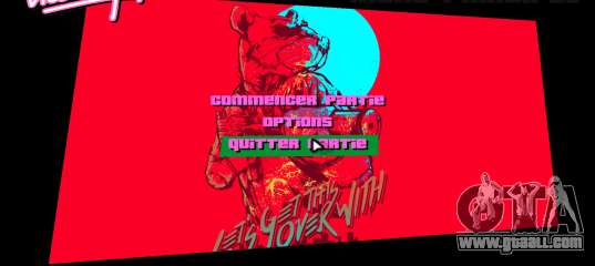 Hotline Miami Menu HD v9 for GTA Vice City
