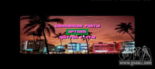 Miami menu mod for GTA Vice City