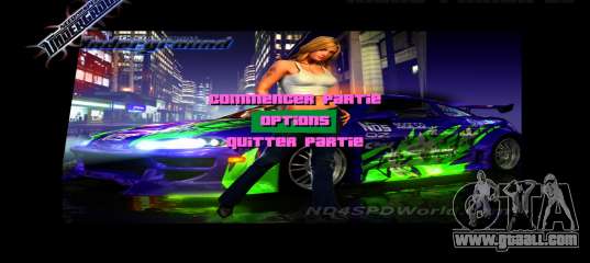 NFS: Underground Background for GTA Vice City
