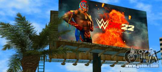 Rey Mysterio WWE2K22 Billboard for GTA Vice City