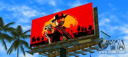 RDR 2 Billboard for GTA Vice City